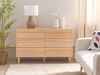 Kommode mit 6 Schubladen SHARPE 74 cm Heller Holzfarbton Bild 2