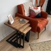 Satztisch Rørvig im 3er Set Kiefernholz, gebeizt [en. casa] Bild 2