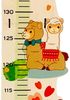 Hess Holzspielzeug 14633 - Messlatte aus Holz für Kinder, Serie Lama, handgefertigt, klappbar, geeignet für eine Körpergröße von ca. 80 bis 150 cm Bild 3