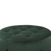 Beliani 'TAMPA' Pouf, Samtstoff Dunkelgrün, 55 x 55 x 30 cm Bild 4