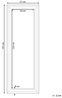 Wandspiegel gold rechteckig 51x141 cm AURILLAC Bild 3