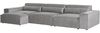 3-Sitzer Sofa grau mit Ottomane HELLNAR Bild 4