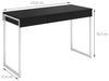 ebuy24 Schreibtisch Fula Schreibtisch 3 Schubladen schwarz Esche Dekor Bild 3