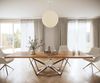 Esstisch Edge 300x100 XL Akazie Natur Spider Flachstahl Edelstahl Live-Edge Bild 4