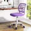 FurnitureR 2 Stück farbenfroher Stuhl, Computersitz, modern und verstellbar, Armlehne und Drehgelenk, Schreibtisch für Kinder, Arbeitszimmer, Arbeitsstuhl, Violett, Metall, Violett, 38,5x40 cm x Bild 2