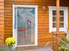 CONACORD Türvorhang Decona Flamingo Dekovorhang bunt, Ösen, halbtransparent, 90x200 cm, Bambus - blickdicht dank hoher Stranganzahl Bild 2