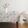 Martina Home Tischdecke, Wachstuch, Recife, Blau, rund Bild 3