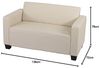 Modular 2er Sofa Couch Lyon Loungesofa Kunstleder 136cm ~ creme Bild 2