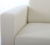Modular 2er Sofa Couch Lyon Loungesofa Kunstleder 136cm ~ creme Bild 5