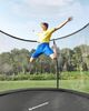 Songmics 'STRDE122B01' Trampolin Ø 366 cm, rundes Gartentrampolin mit Sicherheitsnetz, mit Leiter und gepolsterten Stangen, Sicherheitsabdeckung, sicher, schwarz Bild 2