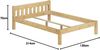 Erst-Holz Einzelbett Natur 120x200 Bettgestell Senkrechte Balken Bild 3