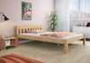 Erst-Holz Einzelbett Natur 120x200 Bettgestell Senkrechte Balken Bild 2
