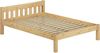 Erst-Holz Einzelbett Natur 120x200 Bettgestell Senkrechte Balken Bild 5