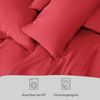 Blumtal Bettwäsche, 13 - Rot, Decke 200x220 cm & 2x Kissen 80x80 cm Bild 5