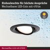 Paulmann 92459 LED Einbauleuchte Nova Plus Coin schwarz IP65 dimmbar Bild 3
