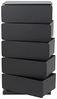 Spinder JOEY 5 Dresser: Minimalistischer Stahl-Schuhschrank, Schwarz Bild 3