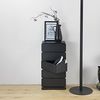 Spinder JOEY 5 Dresser: Minimalistischer Stahl-Schuhschrank, Schwarz Bild 2