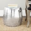 SAFAVIEH Decorative Stool Metal Stool, in Silver, 40 X 40 X 40 Bild 2