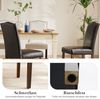 DUMOS Esszimmerstühle 2er Set, Elegant und Schön Modern Stühle Esszimmer, Pu-Leder Gepolstert küchenstühle, Esszimmerstuhl Geeignet für Küche, Wohnzimmer, Schlafzimmer (Braun) Bild 5