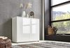 BMG Möbel Sideboard Mailand Set 4 (Kommode Anrichte Aktenschrank), mit weiß lackierten Hochglanzfronten Bild 4