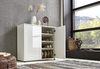 BMG Möbel Sideboard Mailand Set 4 (Kommode Anrichte Aktenschrank), mit weiß lackierten Hochglanzfronten Bild 5