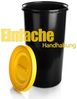 BigDean wetterfeste Universaltonne 60L mit luftdicht verschließbarem Deckel in Gelb – auch als Mülleimer – Futtertonne oder Mülltonne geeignet – Innen + Außen geeignet – Made in Germany Bild 2
