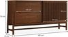 IDIMEX Sideboard ADAMO, Kommode 145 cm aus Massivholz mit Lamellen-Schiebetür Kastanie Finish Bild 5