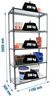 Simonrack Schwerlastregal, Lagerregal, 200 x 110 x 50 cm, Metallregal, Kellerregal, Biegestelle 200 kg, 5 Fachböden, Anthrazit/Verzinkt - Simonclick Bild 2