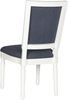 SAFAVIEH Set of 2 Wooden Dining Chairs, in Navy and Creme Bild 5