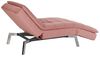 Chaiselongue Samtstoff rosa verstellbar LOIRET Bild 5