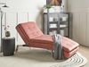 Chaiselongue Samtstoff rosa verstellbar LOIRET Bild 2