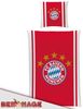 BERONAGE Wendebettwäsche FC Bayern München Mia San Mia Bettwäsche Linon / Renforcé, 100% Baumwolle, 2 teilig, 135x200 + 80x80 cm Bild 4