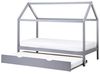 Beliani 'CRILLON' Kinderbett mit Ausziehbett, Kiefernholz grau, 90 x 200 cm Bild 4