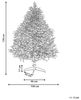 Künstlicher Weihnachtsbaum 120 cm rosa FARNHAM Bild 3