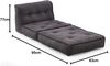 Atlantic Home Collection PIA Sofabett, grau, XL Sessel, 83 x 95 x 77 cm (BxTxH) Bild 3