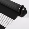 Doppelrollo Klemmfix ohne Bohren 50x210 cm Schwarz Duo Rollo Klemmrollo Sonnenschutzrollo Fensterrollo für Fenster & Türen Zebrarollo Seitenzugrollo Bild 3