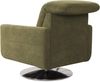 CAVADORE Sessel Gizmo / Drehsessel mit verstellbarer Kopfstütze und Federkern / 78 x 86 x 100 / Jacquard, grün Bild 5