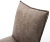Drehstuhl Lelio-Flex Mikrofaser Taupe Vintage Kreuzgestell breit Schwarz 360° drehbar Wippfunktion Taschenfederkern Bild 5
