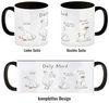 speecheese Tasse Gilbert die Gans Kaffeebecher in schwarz mit Spruch Daily Mood Bild 4
