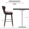 HOMCOM Barhocker Barhocker im 2er Set Bild 3