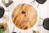 riess-ambiente Esstisch IRON CRAFT 80cm natur, Massivholz · rund · Küchentisch · Mangoholz Bild 3