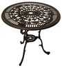 Bistroset Jugendstil 3-teilig, Aluguss bronze antik Bild 3