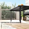 Outsunny Beistelltisch Rechteckig Kaffeetisch Outdoor (Gartentisch, 1-St, Outdoor-Couchtisch), Wetterfest und pflegeleicht Bild 4