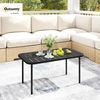 Outsunny Beistelltisch Rechteckig Kaffeetisch Outdoor (Gartentisch, 1-St, Outdoor-Couchtisch), Wetterfest und pflegeleicht Bild 2