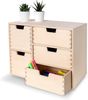 Creative Deco Schubladenbox Schubladenelement Mini-Kommode für Kleinigkeiten aus Birkensperrholz, (5-St) Bild 1