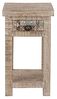Beistelltisch >Singrauli< in ANTIQUE weiß aus Mangoholz - 35x75x35cm (BxHxT) Bild 4