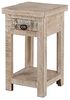 Beistelltisch >Singrauli< in ANTIQUE weiß aus Mangoholz - 35x75x35cm (BxHxT) Bild 3