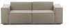 Talamo Italia - 2-Sitzer festes Sofa Paola, modulares lineares Sofa, modernes Wohnzimmersofa aus Stoff, 100 % Made in Italy, cm 220x95h70, Taupe Bild 3