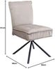 Kare Design Stuhl Chelsea, Grau, Drehstuhl, 360 ° drehbar, Polsterstuhl, Samtoptik, 49 cm Sitzhöhe, Esszimmerstühle Bild 3