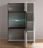 Kleine Vitrine Cantara - Weiß Hochglanz Bild 3